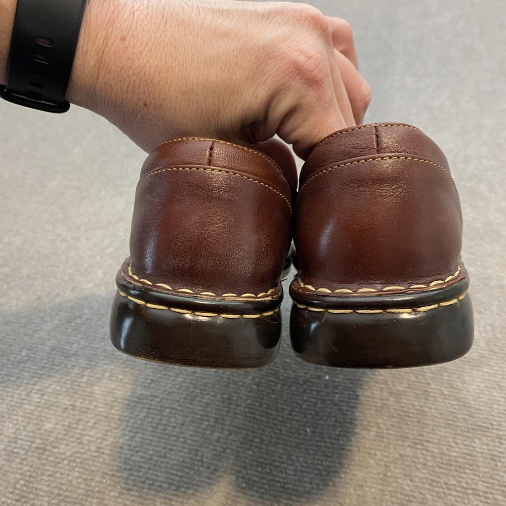 Born Shoes Womens Size 9.5 Brown Leather Tassel Loafers Slip On Casual B-6203 - Picture 3 of 9